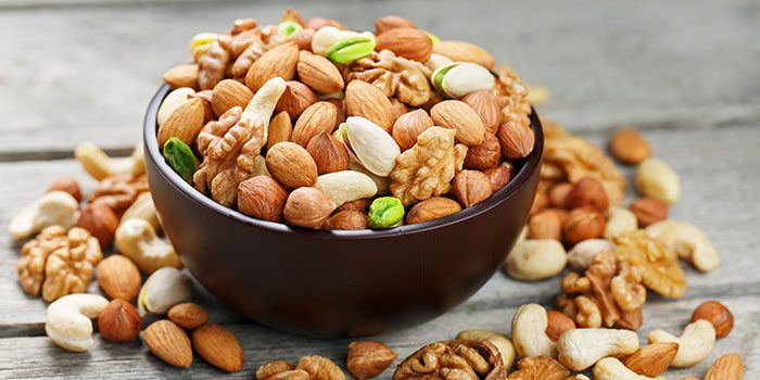 Nuts in a bowl